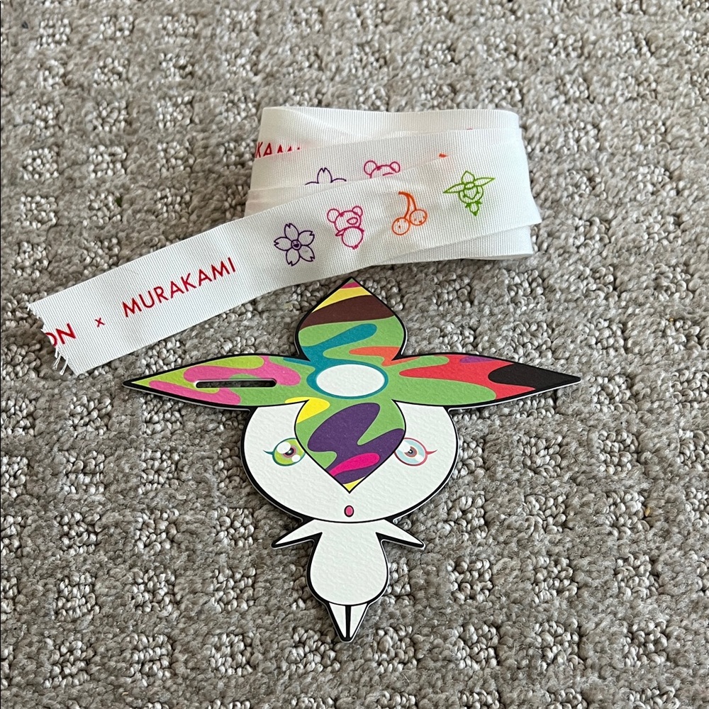 Louis Vuitton Murakami ribbon and tag
